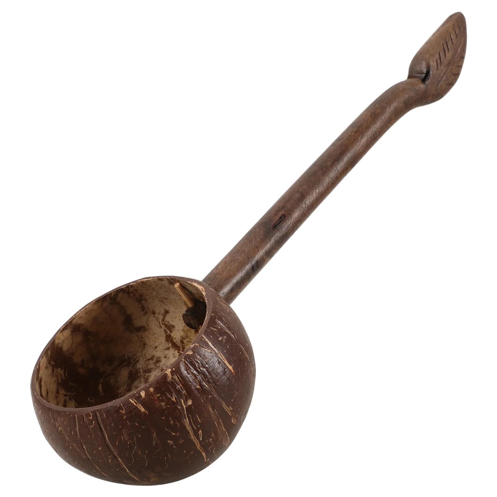 

Wooden Coconut Shell Bath Water Spoon Thick Bathing Spa Ladle Coconuts Soup Large