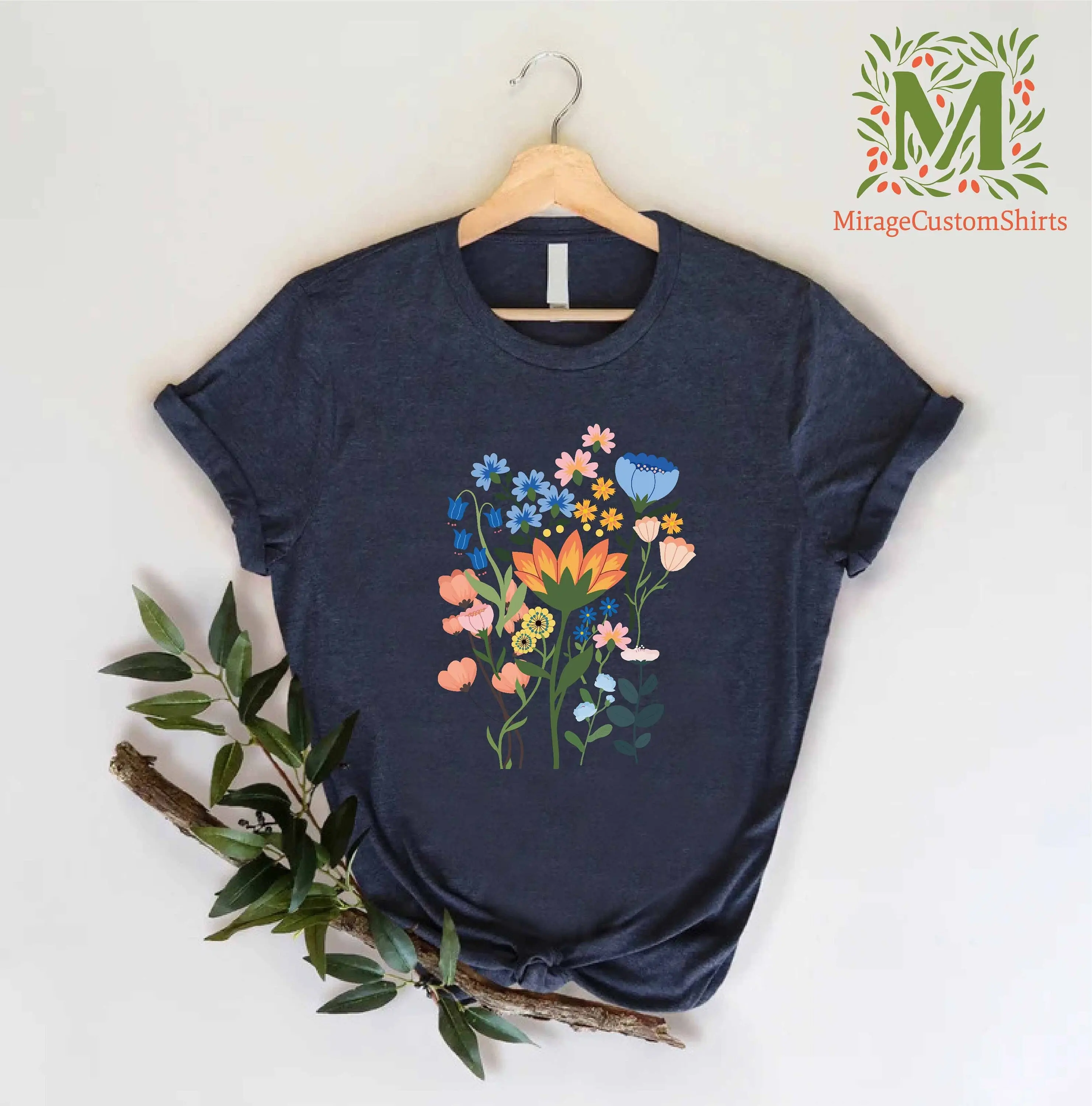 Wild Flowers T Shirt Wildflower Women Floral Flower for Ladies Mom