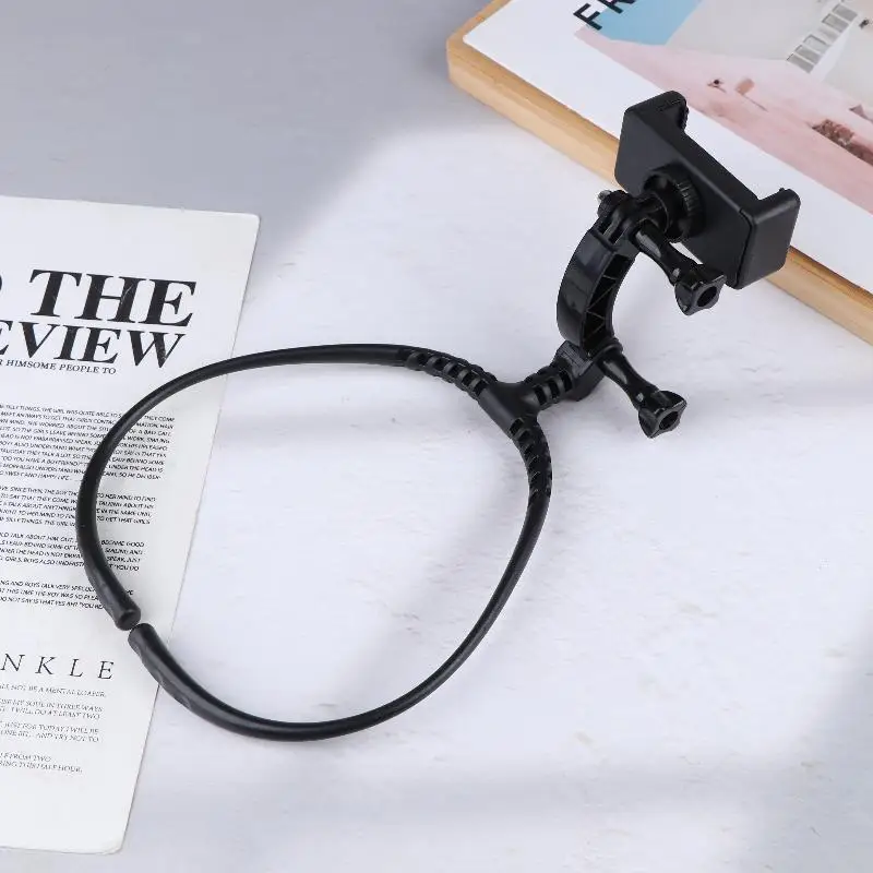 1 conjunto de câmera de ação de telefone 2 em 1, suporte de pescoço para ação, câmera de ação universal, acessórios de telefone