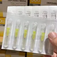 50/100/200 Uds 30G 4/13/25/38mm aguja pequeña superfina indolora 4mm 13mm 25mm 38mm agujas de herramienta para párpados de dientes ultrafinos