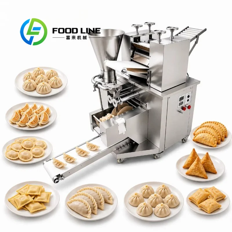 Fully Automatic Dumpling Making Machine Stainless Steel Body For Making Frozen Dumplings And Fresh Jiaozi In Food Factory