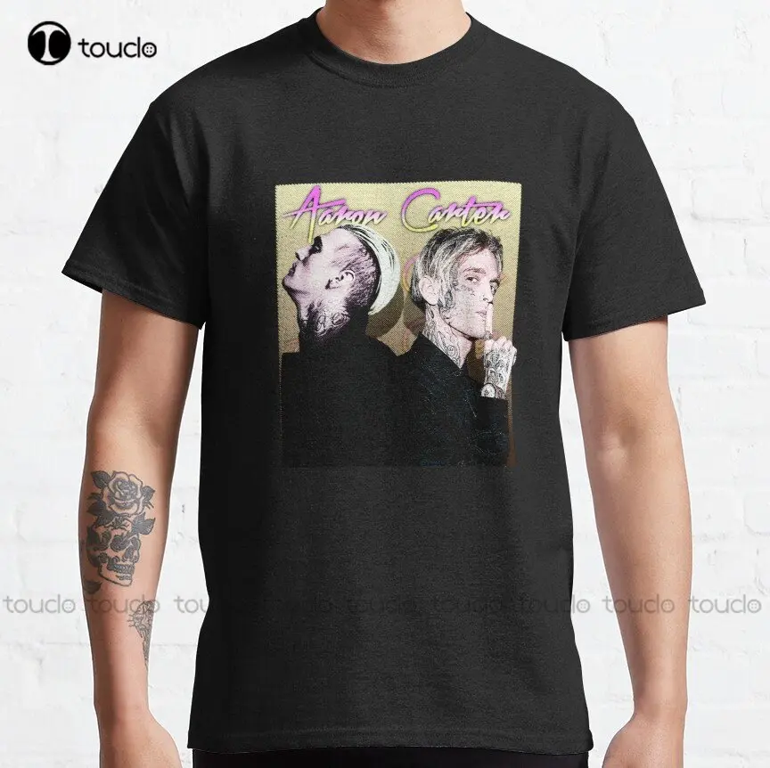 Aaron Carter Rip Retro Art Classic T-Shirt Custom Aldult Teen Unisex Digital Printing Tee Shirts Custom Gift Make Your Design