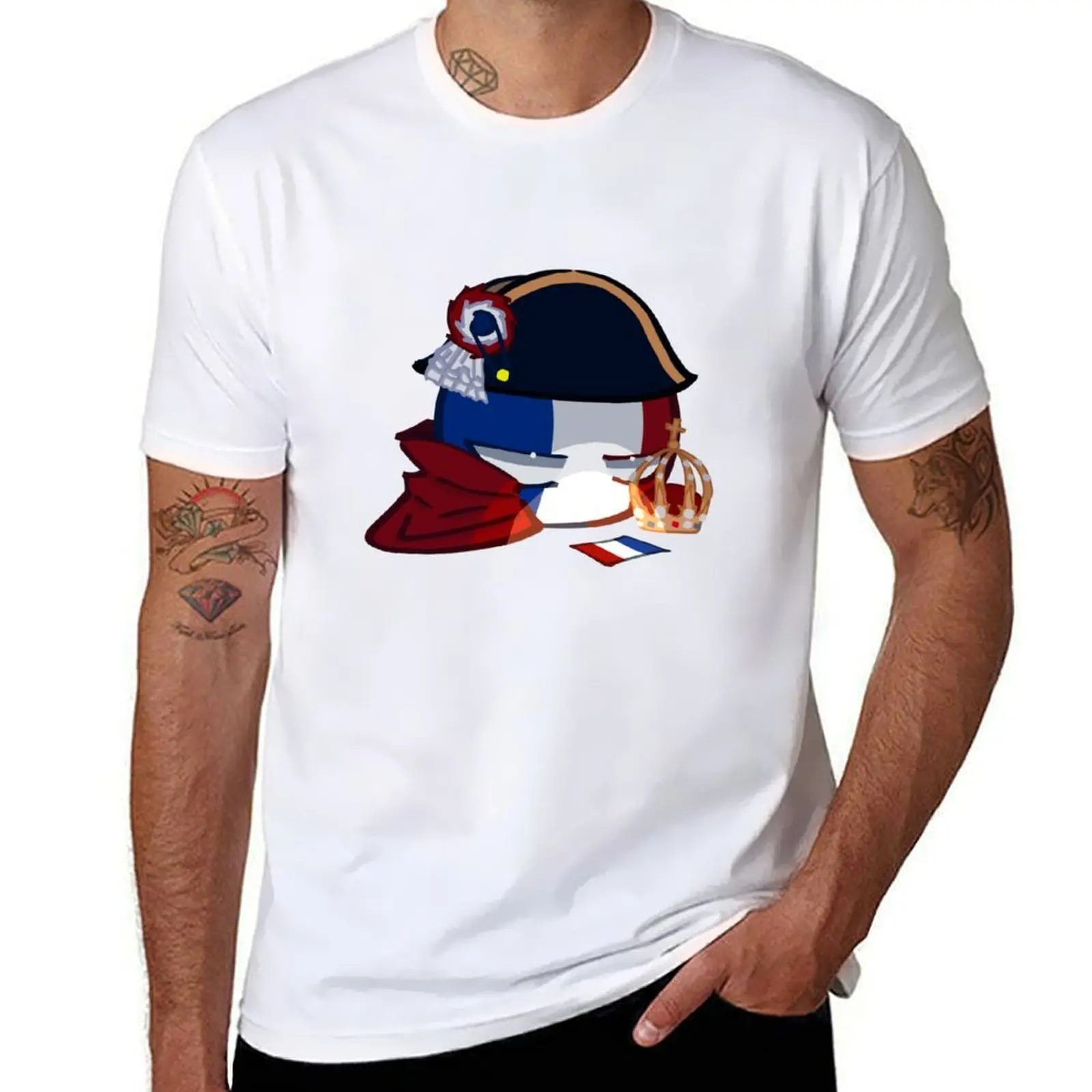 

Napoleonball (Countryball) T-Shirt cotton tshirt 100% man t shirt luxury T-Shirt