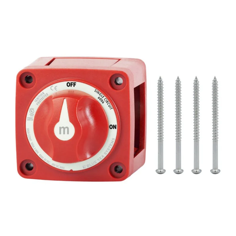 ABHZ-Mini التبديل قطع تشغيل/إيقاف مركبة بحرية 12-48 فولت 100-300A بطارية التبديل المعزل قطع الروتاري دائم سهلة الاستخدام سيور واحد #5