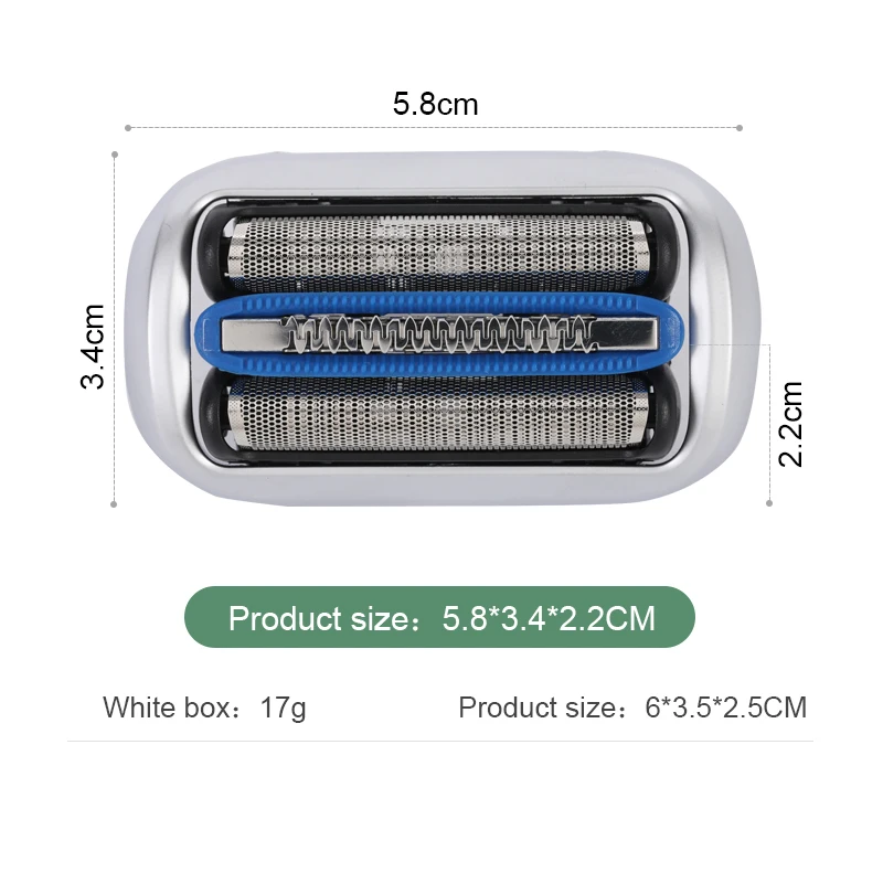 Replacement Electric Shaver Head Compatible with Braun 7 Series 75S 7020s,7025s,7027cs,7071cc , 7075cc,7089cc