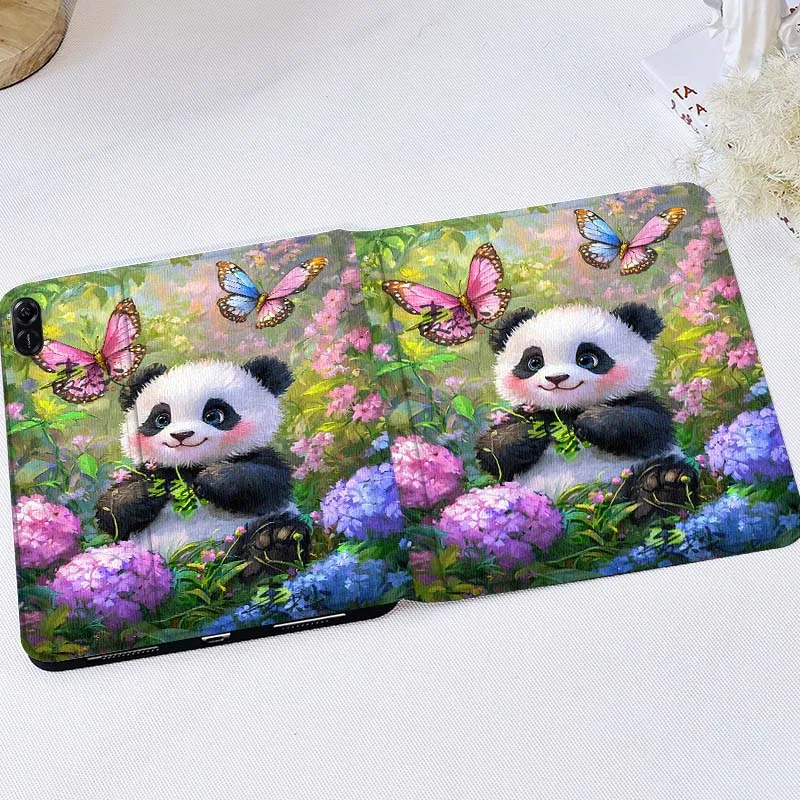 

Cartoon Anime Panda Tablet Case For Huawei MatePad M5 T5 SE 11 Pro Honor Tab 5 V7 V8 X9 GT 10.1 10.8 Inch
