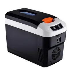 10L Car Small Refrigerator Outdoor Camping Refrigerator Home Dual-use Mini Refrigeration Portable Cooler Heating Cooling 12V 24V