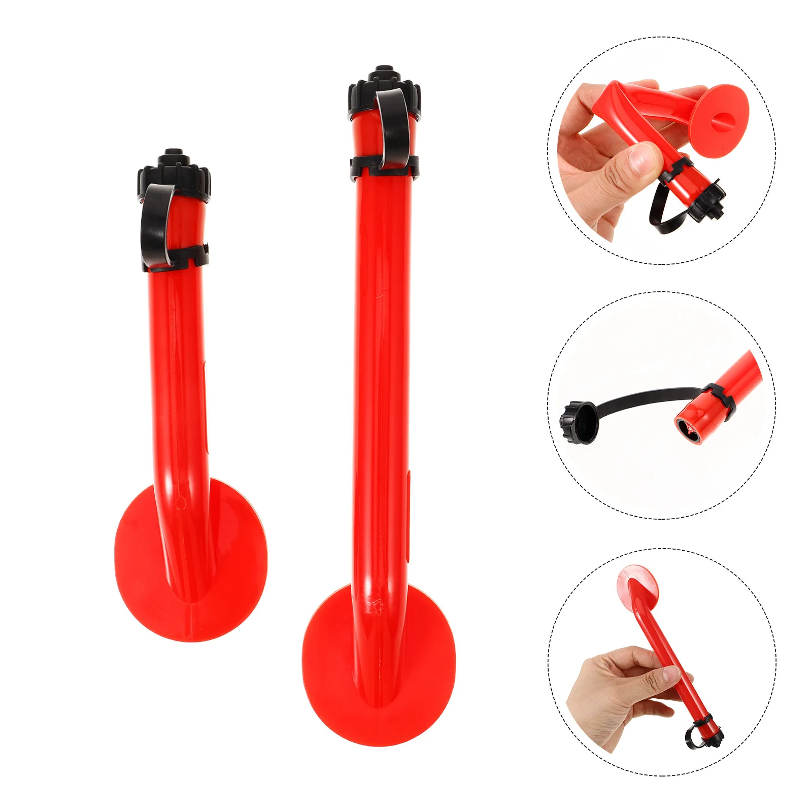 

2Pcs Inflatable Life Buoy Tube Safety Gear Inflation Accessory Durable Lightweight Portable Bright Aid