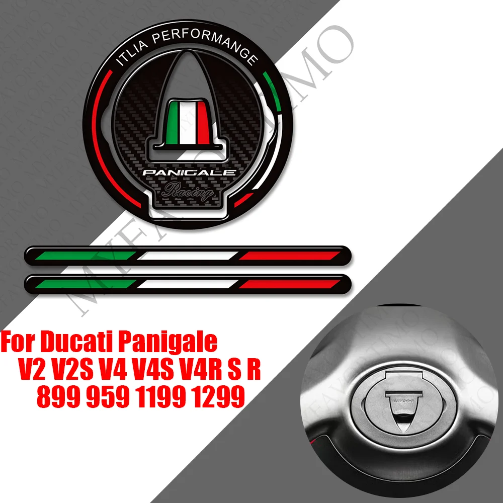 

For Ducati Panigale V2 V2S V4 V4S V4R S R 899 959 1199 1299 Protector Tank Pad Gas Fuel Oil Cap Fairing Fender Decals Stickers