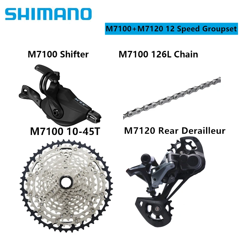 SHIMANO SLX M7100 12 Geschwindigkeit 10-51T 11-46T Groupset M7100 Shifter M7120 Schaltwerk Kassette für MTB Mountainbike Fahrrad – Detail 4