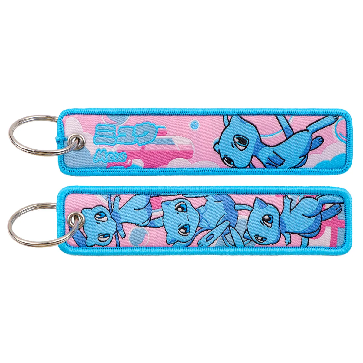 Pokemon Anime Stickerei Schlüsselanhänger Schlüsselband Jet-Tag für Autos Motorräder Rucksack Schlüsselring Anhänger Schmuck Anime Fan Zubehör