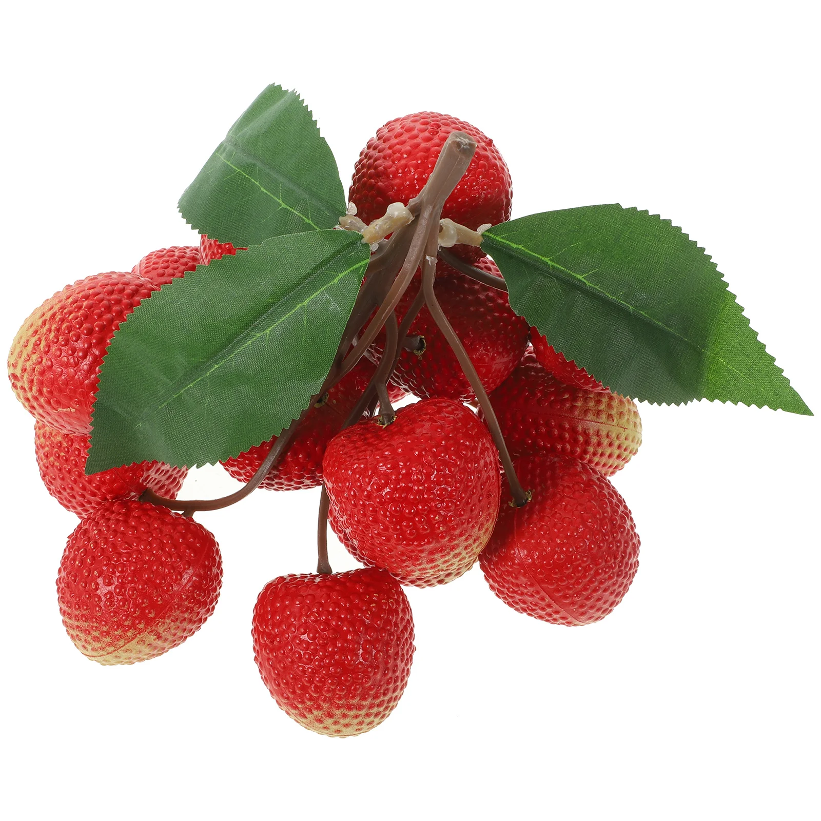 

1 Bunch Fake Lifelike Realistic Simulation Plastic Faux Litchi Prop Kitchen Decoration Showcase Window Display Food Photo Prop