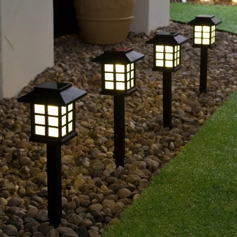 1 Pcs Solar Pathway Lights, Outdoor Solar Lamp Waterproof Landscape Lighting for Garden,Yard,Patio,Walkway,Driveway Decor