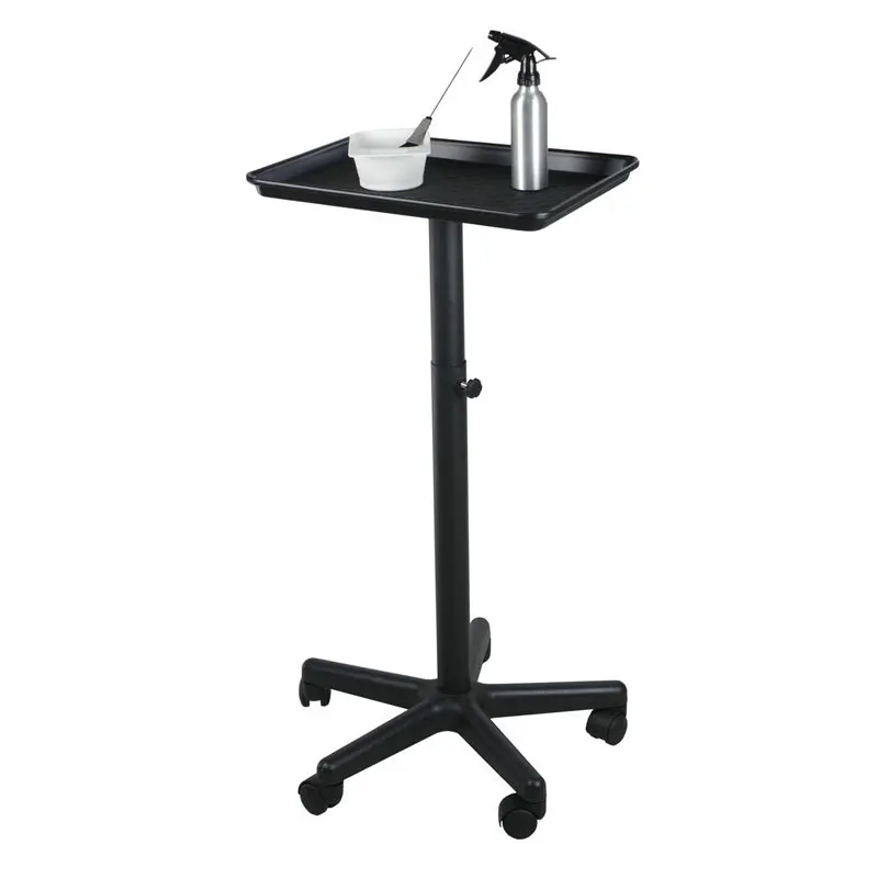 Salon Rolling Aluminum Alloy Tray Cart On Wheels For Hair Stylist