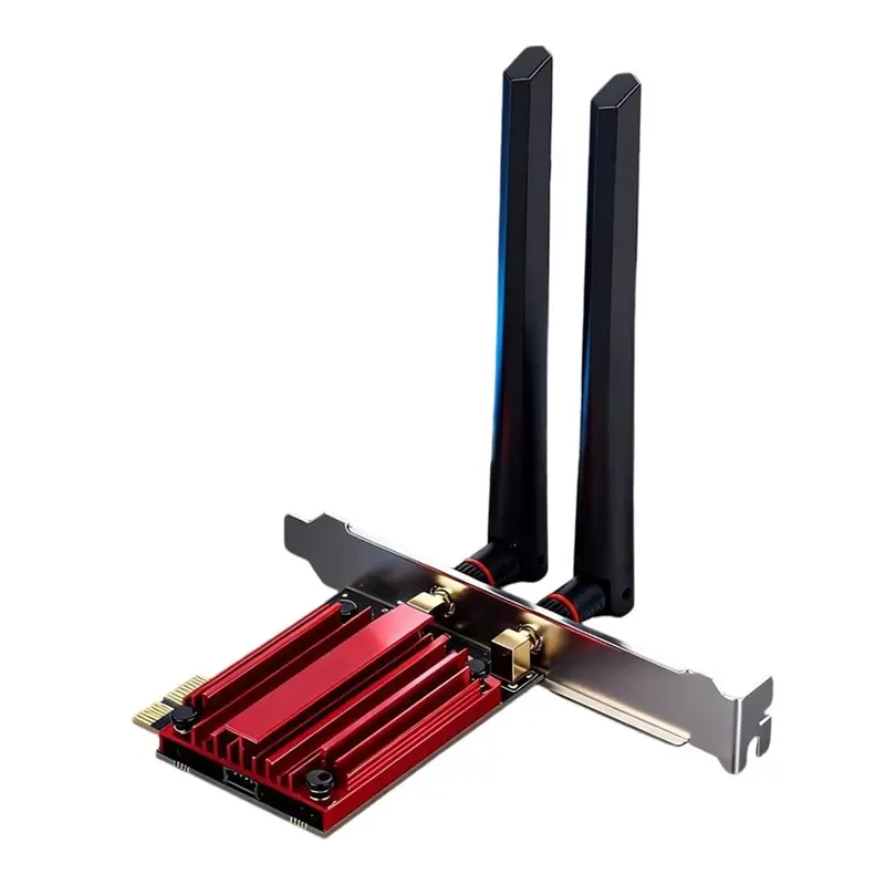【Price Drop !!】Wifi7 BE5400 Tri Band 2.4G/5G/6Ghz MT7925 Wireless PCIE Adapter Compatible Bluetooth 5.4 Network Wifi Card For Wi