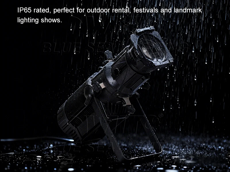 IP65 Waterproof Outdoor 300W White/RBGW 4IN1 LED Leko Profile Spotlight Spot Light for Outdoor Theatre TV & Touring Events - view 3