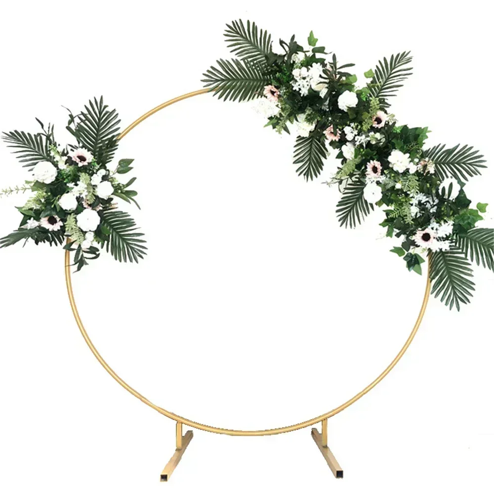 

Metal Circular Background Grandstand Wedding Arch Birthday Party Circular Balloon Arch Grandstand Baby Shower Garden Decoration