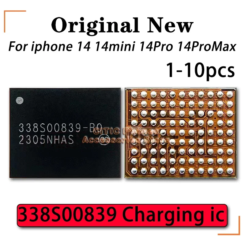 

1-10 шт./партия 338S00839-B0 338S00839 для iPhone 14 Plus Pro Max 14 13 Mini USB чип для зарядки 338S00770 338S00770-B0