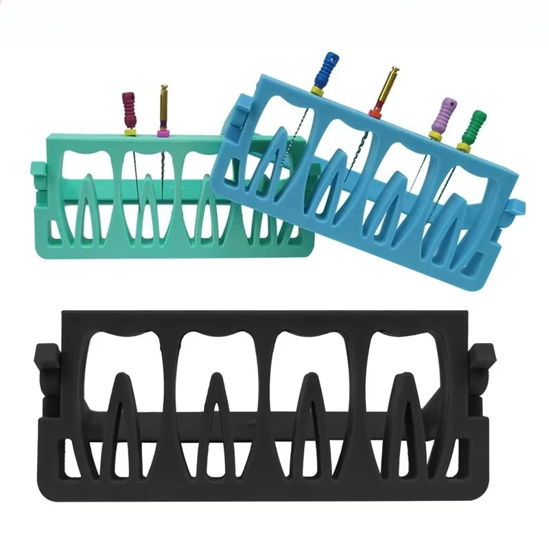 

15 шт., автоклавируемый держатель для стоматологических эндофайлов с 8 отверстиями, диспенсер, подставка для чистки эндодонтических файлов, чехол для чистки, держатель блока