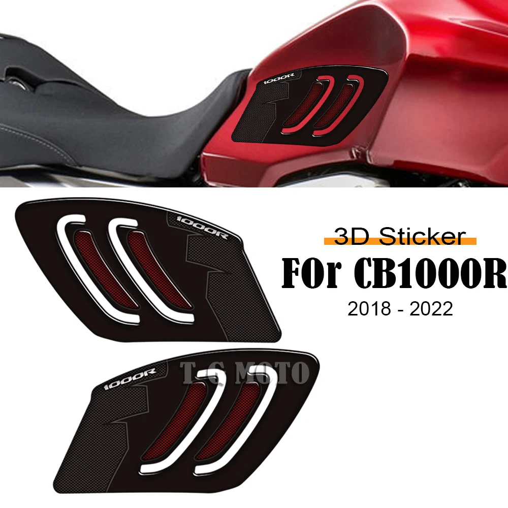 

For Honda CB1000R CB 1000R Motorcycle 2018-2022 Motorcycle 3D Epoxy Fuel Tank Pad - Knee Grips Protection Kit Decals