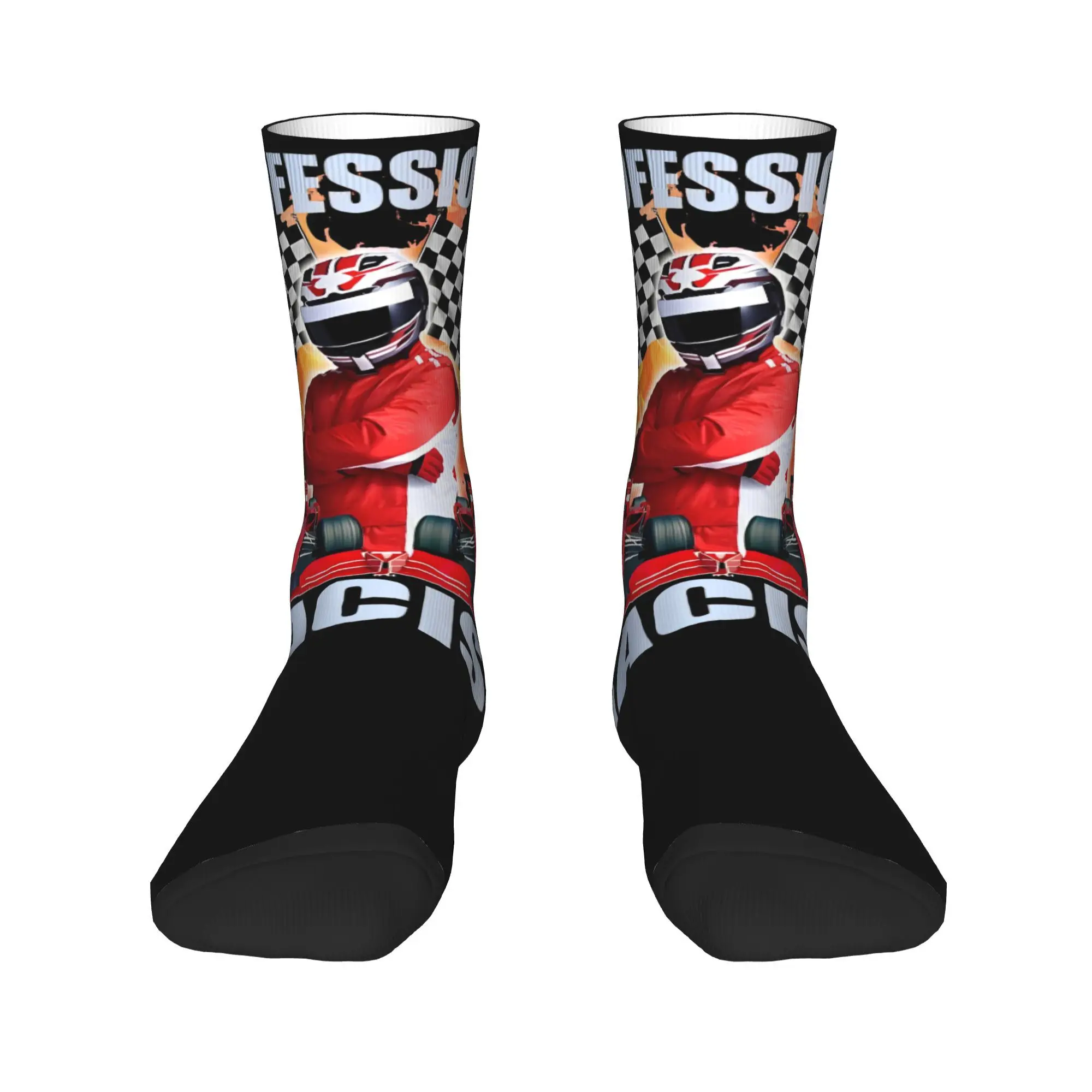 Unisex Professional Racist Funny Racing Meme Socks Non-slip Trendy  Socks Birthday Present