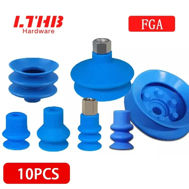 FGA Series Vacuum Suction Cup Silicone Double-layer Corrugated Sucker Pneumatic Robot Automatic Manipulator Accessories FGA20