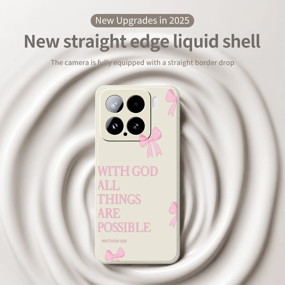 Bowknot الإنجليزية نمط جراب هاتف ل Xiaomi Mi 15 Ultra Mi 14T 13T 12T 11T Pro غطاء ل Xiaomi Mi 13T Pro Mi 11T Pro لينة