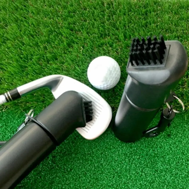 E56D Golf Club Brush Golf Scrub Wet Cleaning Brush Golf Iron Ball Cleaning Brush Golf Cleaner with Water Bottle