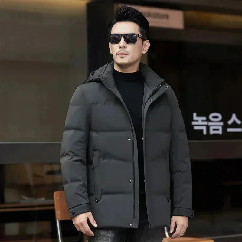 COZOK Down Jacket Men Designer Clothes Duck Padding Hooded s Removable Winter for New in Coats