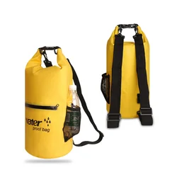 Bolsa de almacenamiento plegable impermeable para exteriores, saco seco para canoa, Kayak, Rafting, buceo, deporte, viajes, 10L/20L