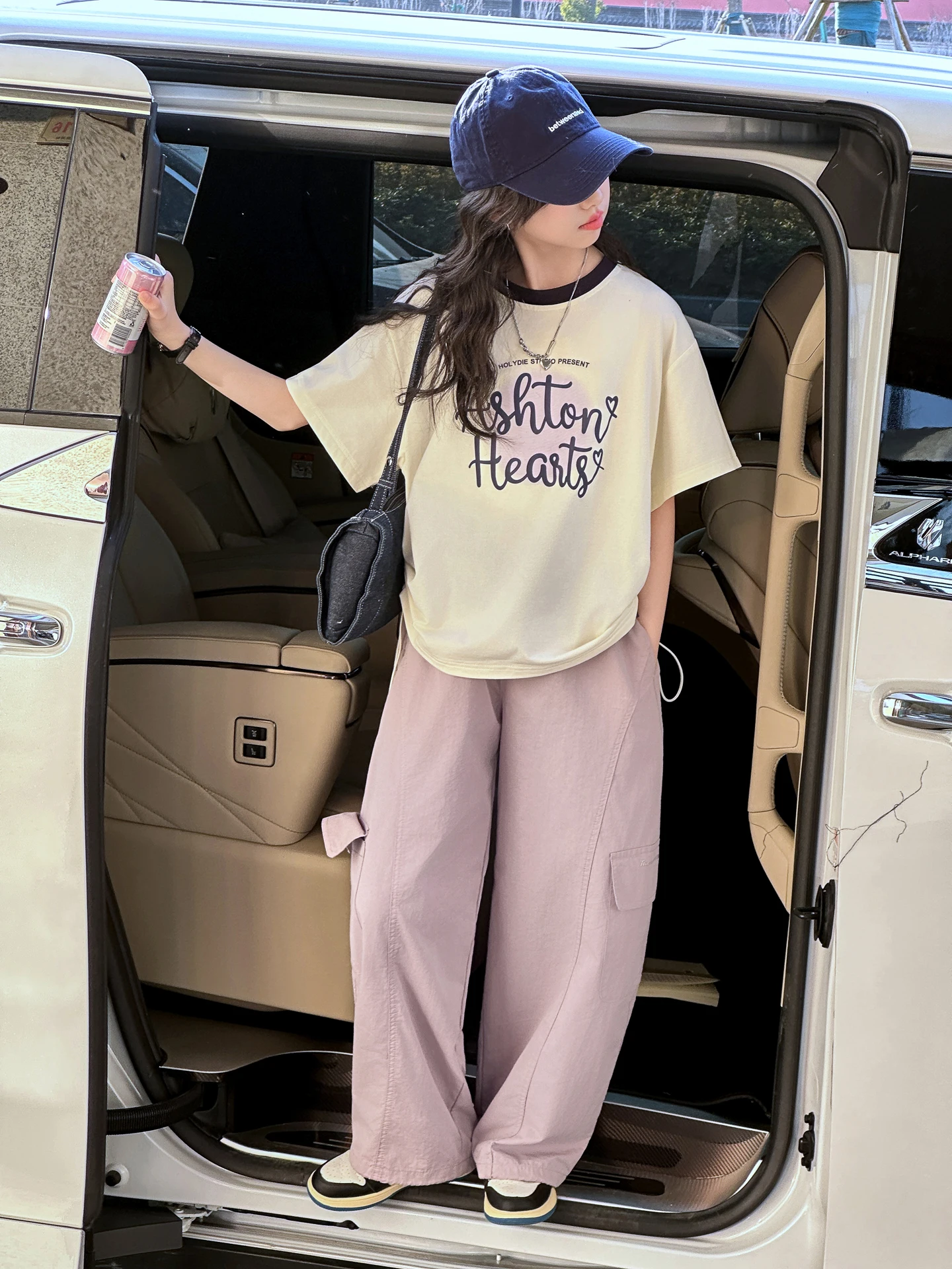 girls-summer-outfit-t-shirt-wide-leg-pants-loose-two-piece-set-junior-high-school-student-fashionable-korean-style-clothing
