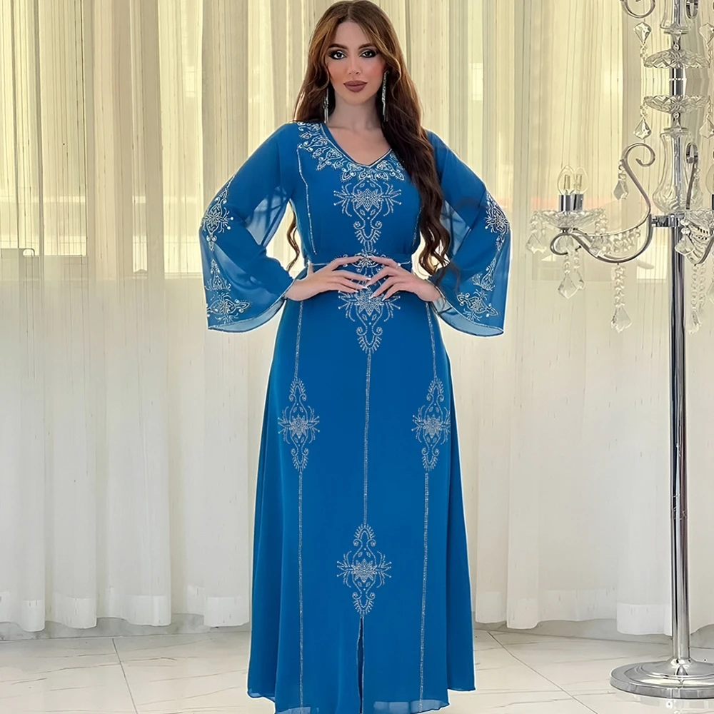 Abaya Dubai Turkey Muslim Fashion Hijab Dress Kaftan Islam Clothing African Maxi Dresses For Women Vestido Robe Musulman De Mode