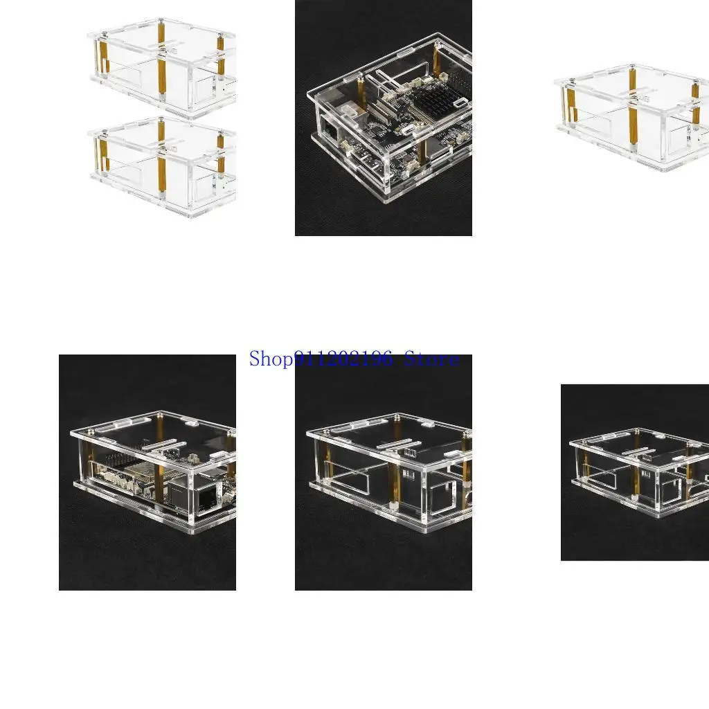 

P82A Transparent Acrylic Enclosure Case for ESP32 Development Board Easy Access Port Ventilation Opening Maintenance