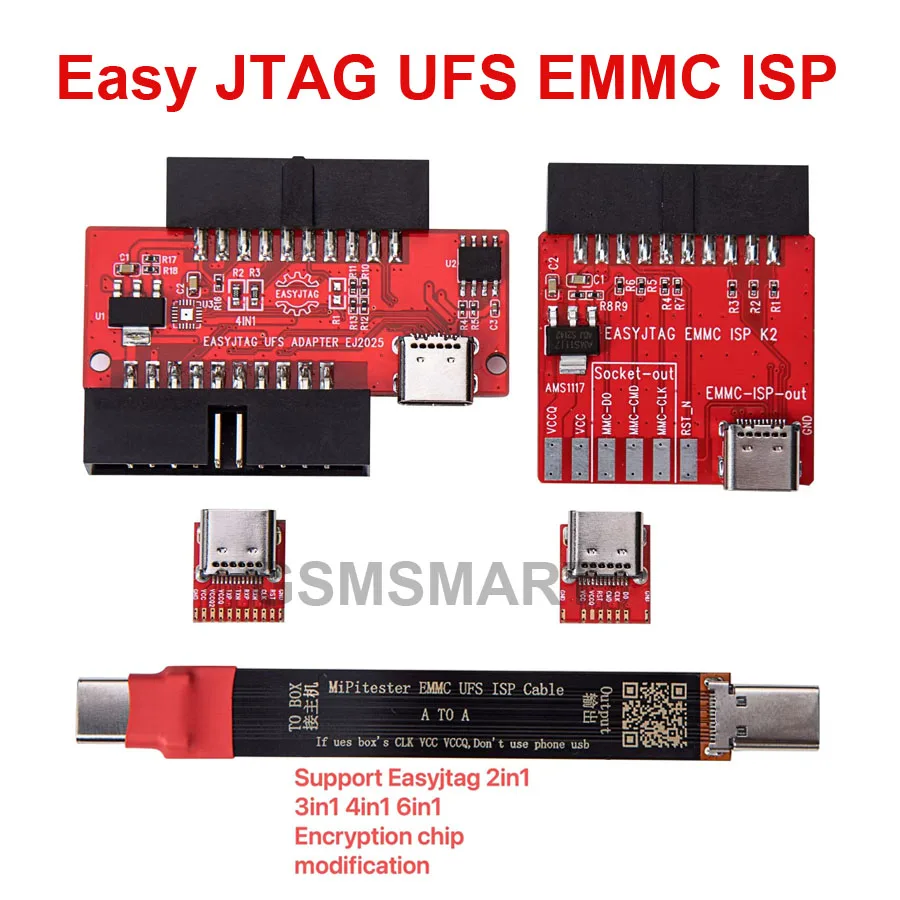 original MIPI ISP adapter Support Easy jtag BGA 254 Socket Modify ICfriend FPC ISP Cable MIPItester EMMC UFS ISP Cable A to A