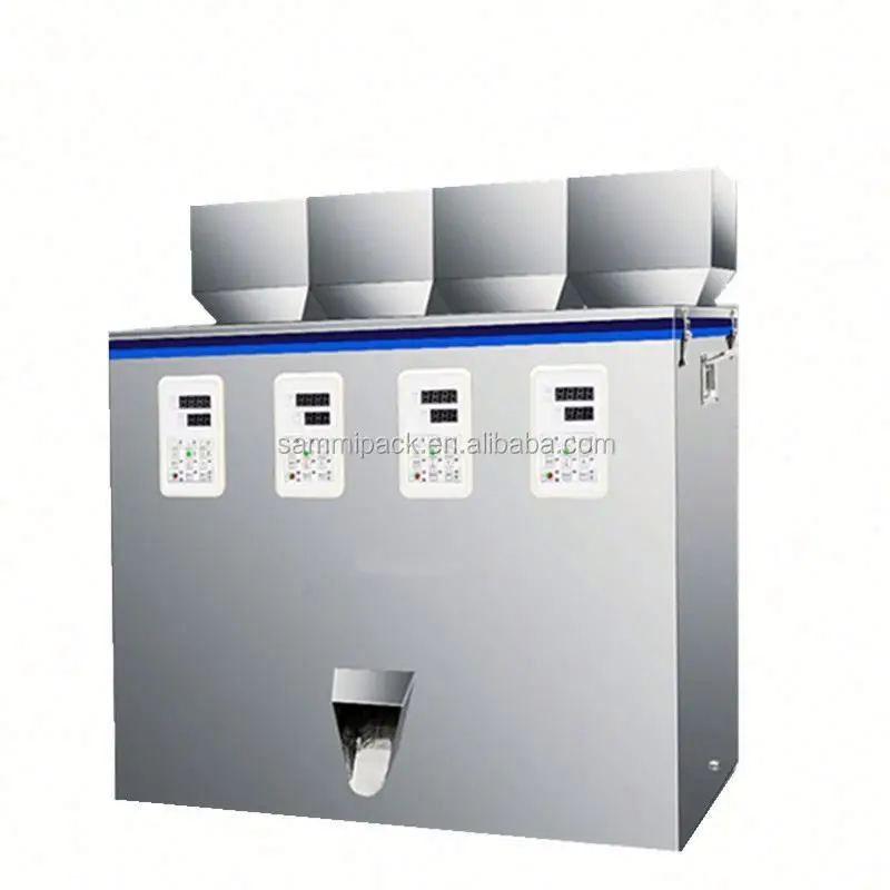 

Диспенсер для семян зерен с 4 головками, счетная машина для взвешивания частиц кофе, порошка, от 2 г до 100 г