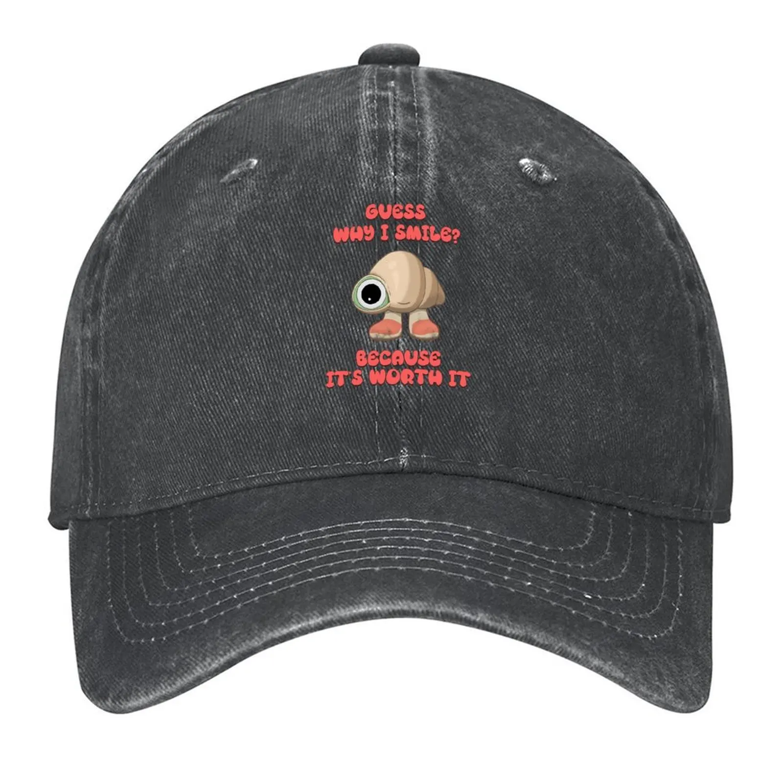 

Guess Why I Smile Because Its Worth It Marcel The Shell Baseball Cap Kids Hat New In Hat Visor western Hat Women's Beach Men's