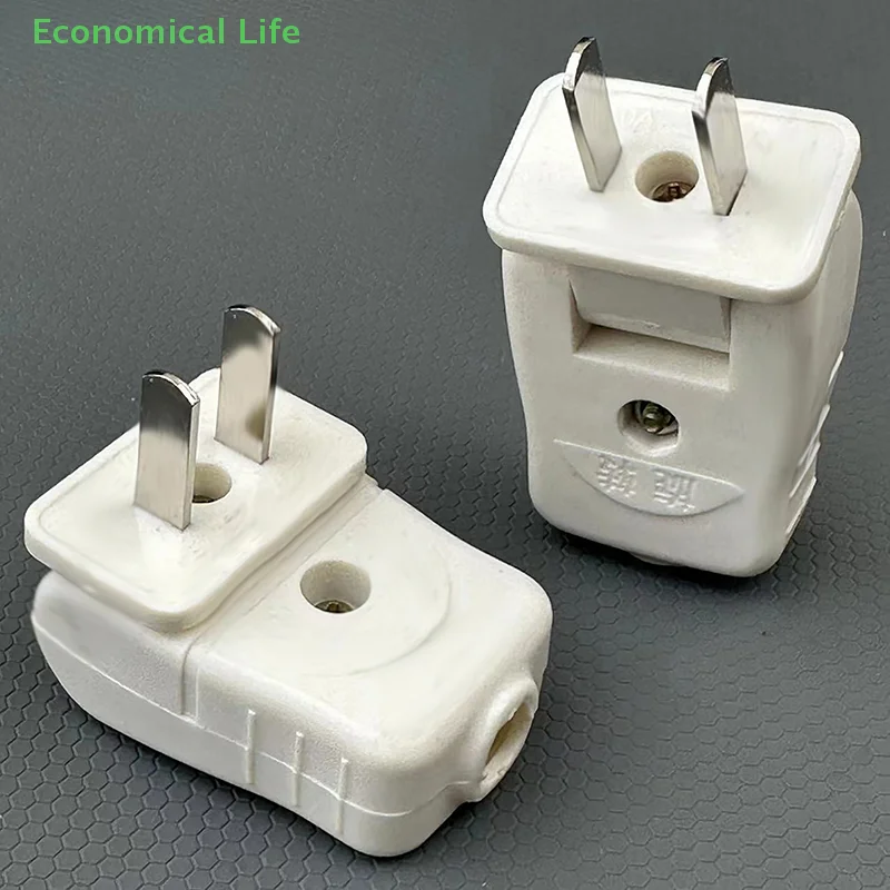 1/5PCS Home Socket DIY Accessories 180 Degree Rotary Power Plug American Connection With Two Flat Foot Joint