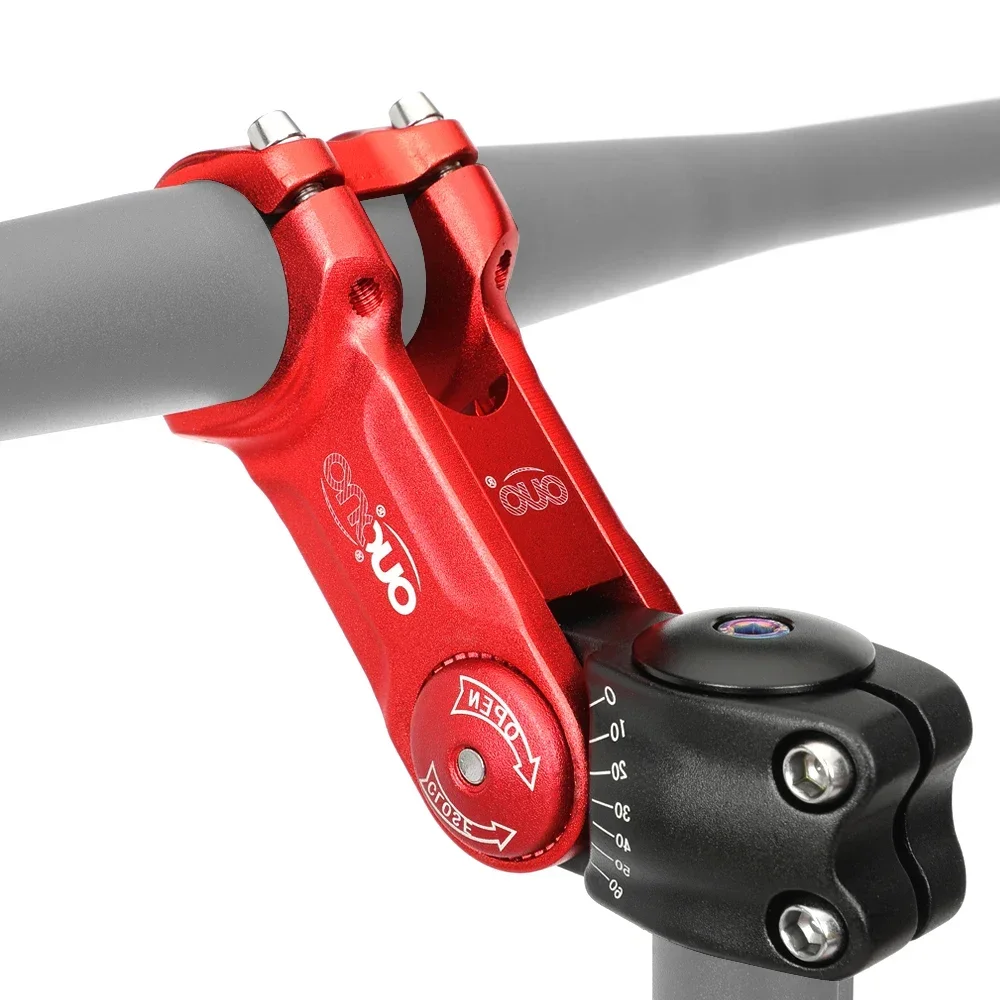 OUO قابل للتعديل دراجة الجذعية 31.8 مللي متر دراجة المقود الجذعية 0-60 درجة 90/110 مللي متر بار الناهض الجذعية 2021 تصميم جديد