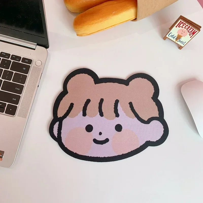 Alfombrilla de ratón de dibujos animados Kawaii Ins, alfombrilla de teclado de Navidad, suministros de oficina para estudiantes, posavasos para estudiantes, alfombrilla de mesa creativa