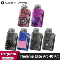 Original Lost Vape Thelema Elite Art 40 Kit 40W Pod Vape 1400mAh Battery Fit 3ml E Plus Cartridge Electronic Cigarette Vaporizer