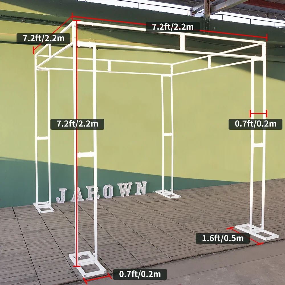 Square Shaped Pavilion Metal Stand Wedding Background Decoration Iron Bracket Deco Mariage Metal Frame Party Decor Flower Arches