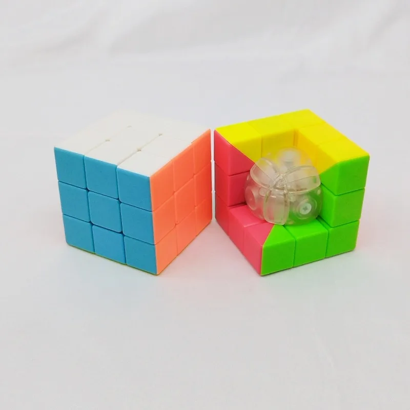 [Wijsheid] Geometrische 3x3 Kubus C Vormige Creatieve Magische Kubus Geo Plezier Onregelmatige Cubo Puzzel Fidget Speelgoed kinderen Geschenken