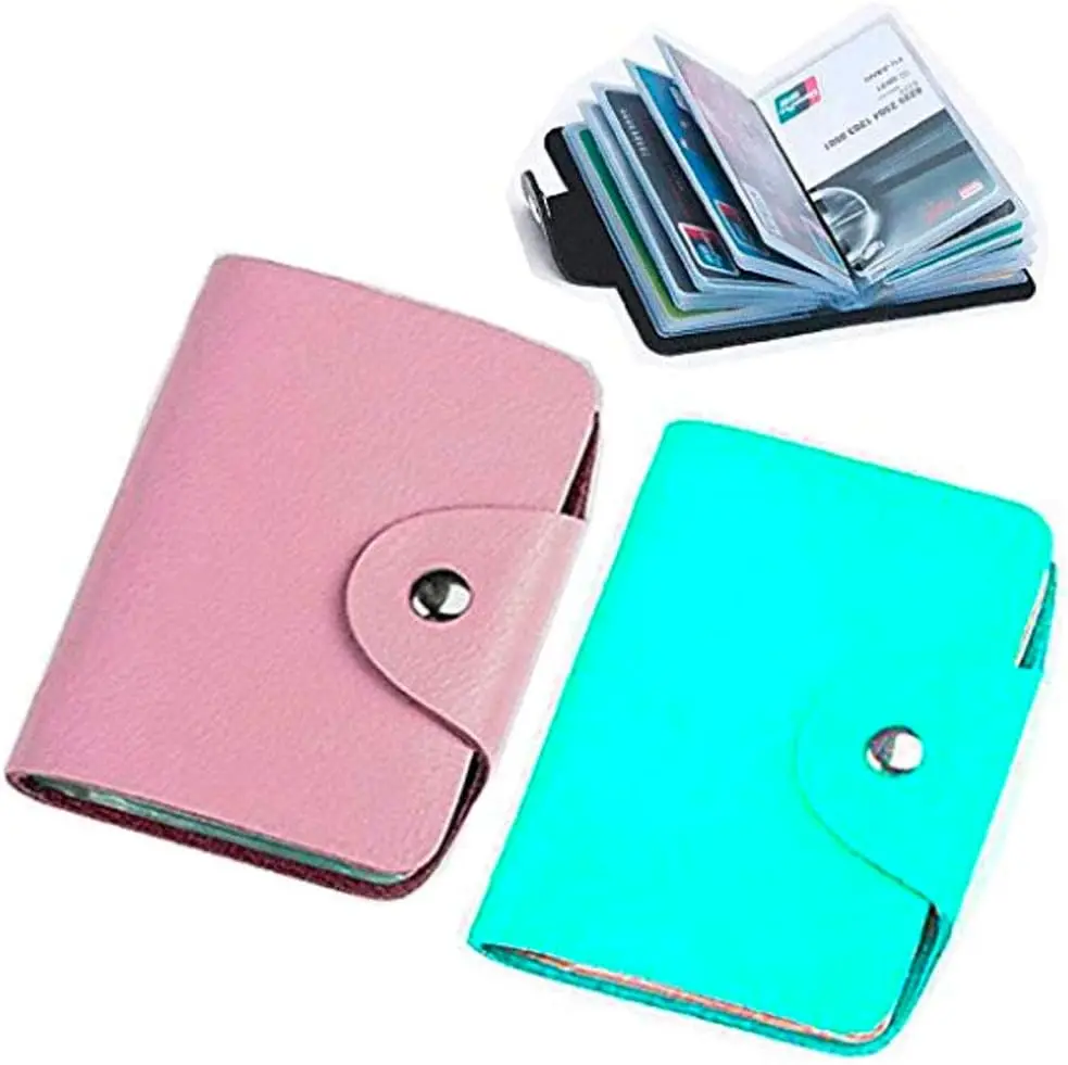 

2 pack Credit Card Holder for Woman kids,Credit Card Organizer Transparent Plastic, passport holder passport covers