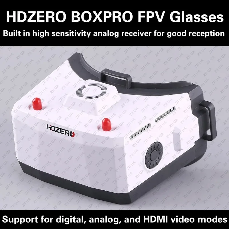 

HDZero BoxPro/BoxPro + - Ultimate FPV Goggles with Low Latency&High Sensitivity Receiver Digital/Analog FPV Goggles-Head-Mounted