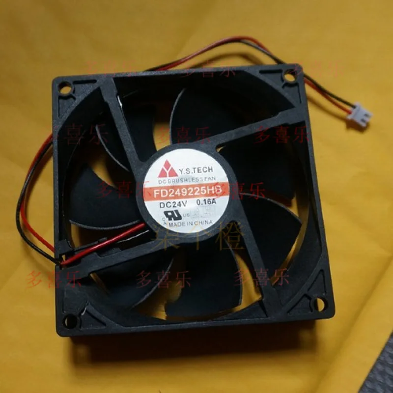 EE   1PCS  for Y.S.TECH FD249225HB fan 90*90*25mm 2pin 24V 0.16A