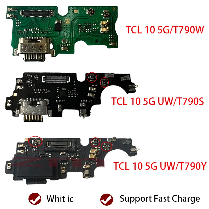 1Pcs Dock USB Charging Charging Connector Port Plug Board Flex Cable For  TCL 10 5G UW T790S  T790Y TCL REVVL 5G T790H T790W