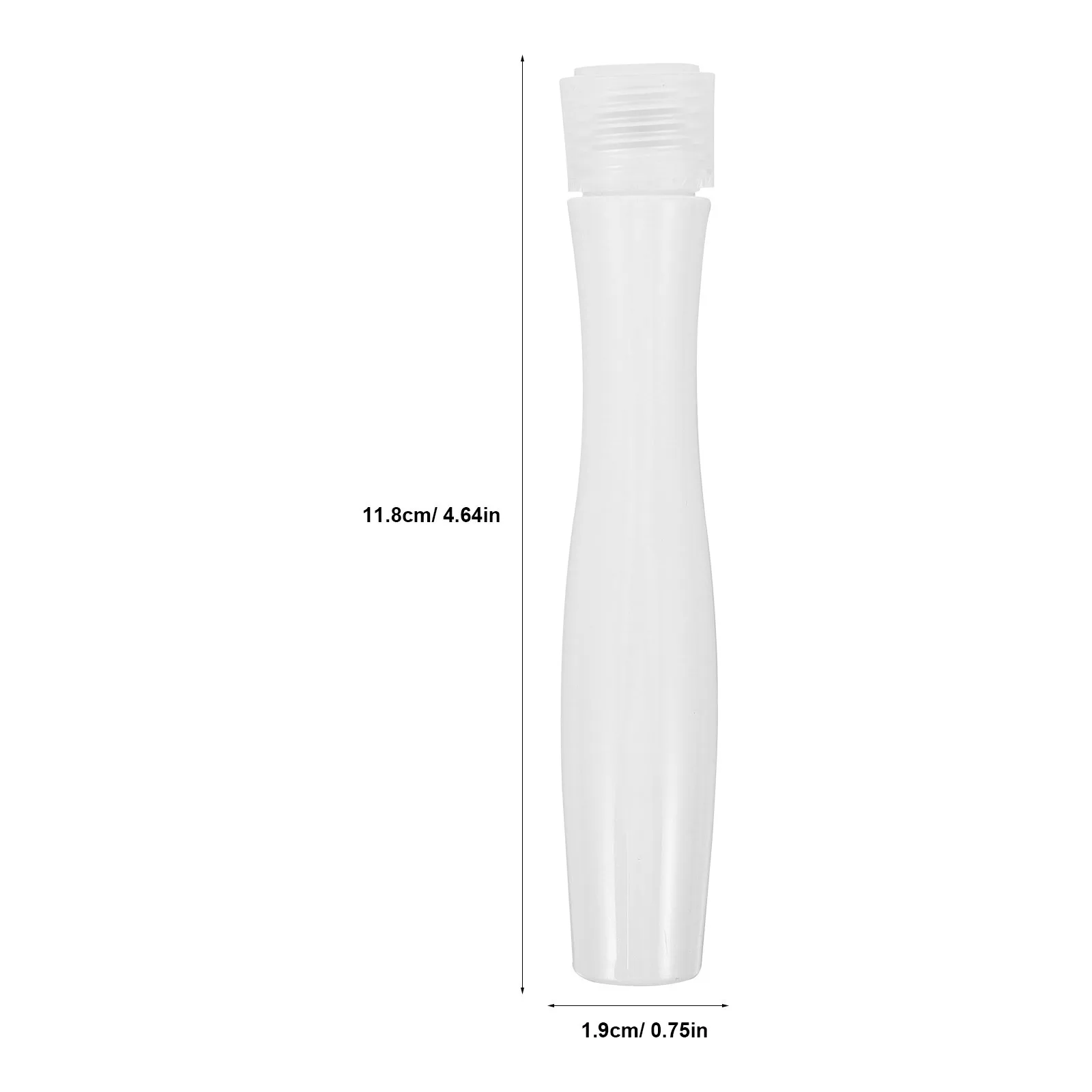 Garrafa de aroma vazia compacta, 5 peças 15ml material pp grosso sem vazamento fácil recarga multiuso roll-on perfume sub-garrafa