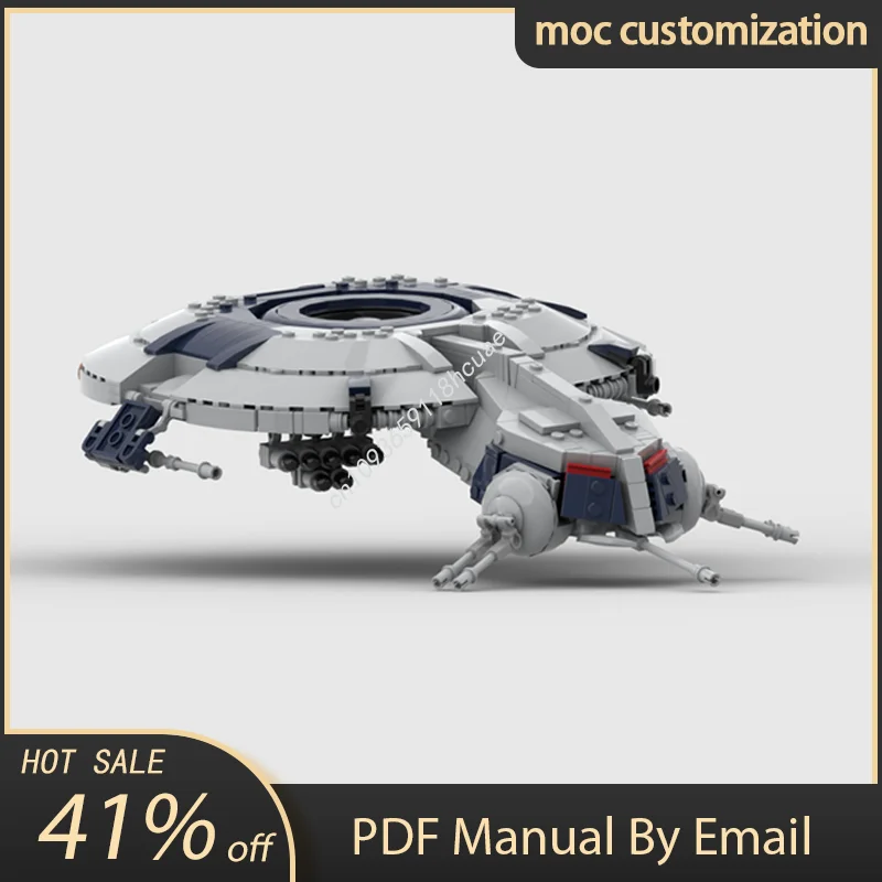 

925 шт. MOC HMP Droid Gunship Star Battle Модель Строительный блок Diy Творческая сборка Развивающие кирпичи Игрушки Подарок ребенку