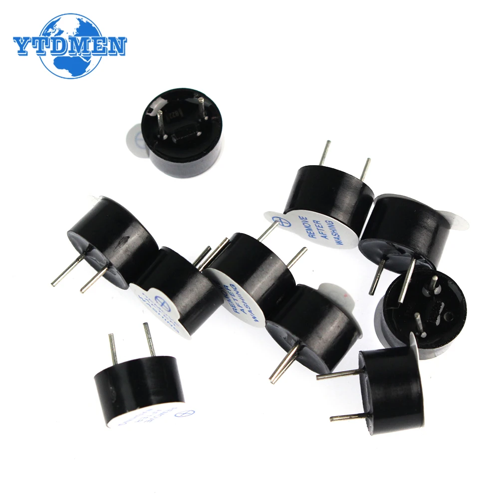 10 قطعة الطنان النشط الصغير 3 فولت 5 فولت 12 فولت 9*5.5 مللي متر 12*9.5 مللي متر المغناطيسي طويل صفير مستمر لهجة مكبرات صوت #3