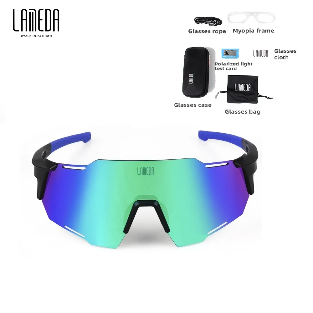 LAMEDA Cycling Glasses Men Women Photochromic Outdoor Sport Hiking Eyewear Polarized Sunglasses Inner Frame Bicycle Sunglasses